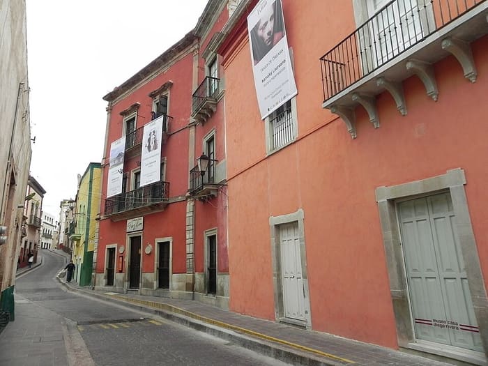 Fachada de la Casa Museo Diego Rivera, Guanajuato