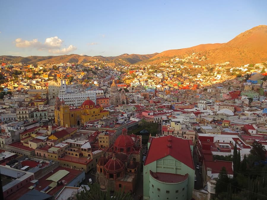 Vista panorámica de la ciudad de Guanajuato